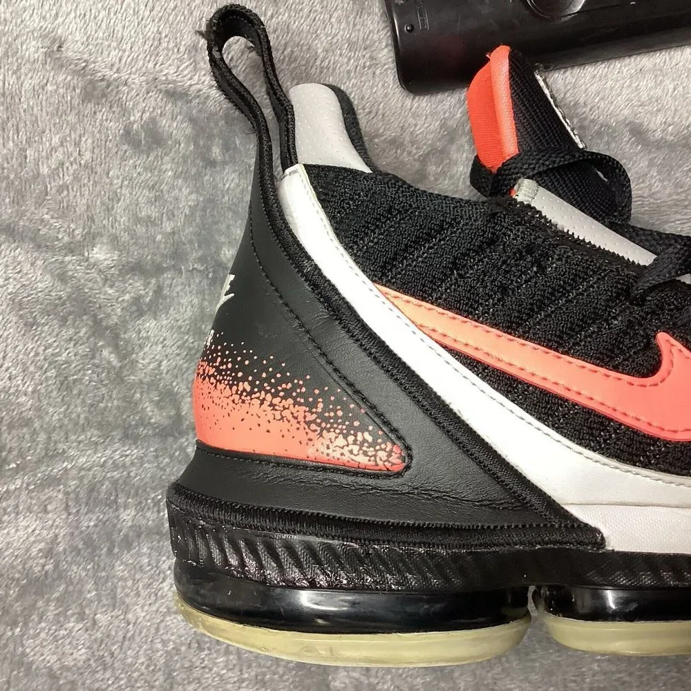 Nike Men's Black and Orange Athletic Shoes - Picture 6 of 16